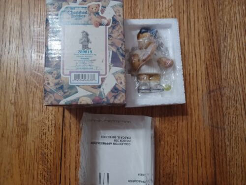 Thumbnail: teddy bear tennis player figurine box view
