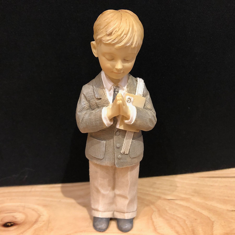 Thumbnail: communion boy figurine front view