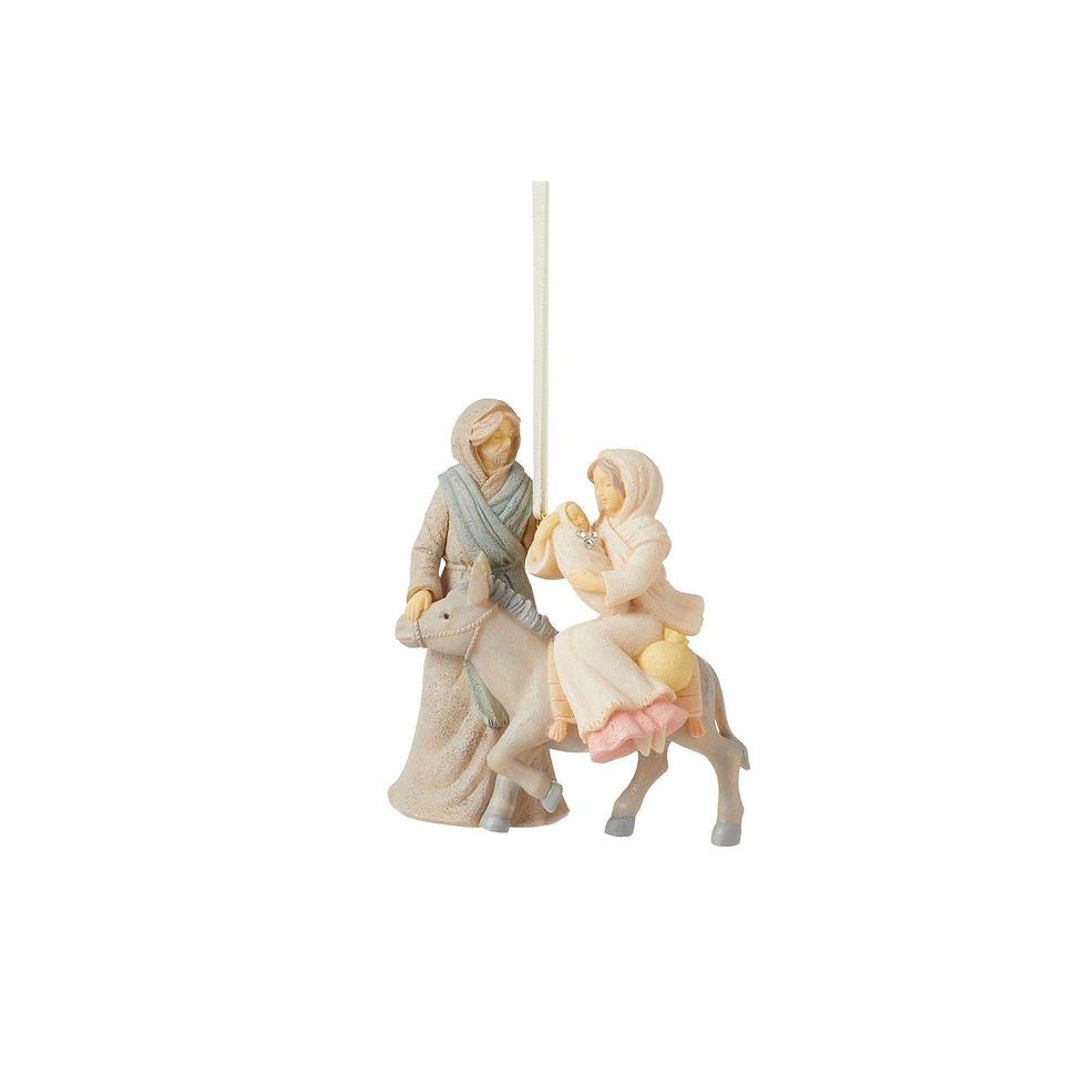 holy family hanging ornament front view