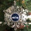 Thumbnail: Seattle Seahawks Acrylic Snowflake Ornament front view