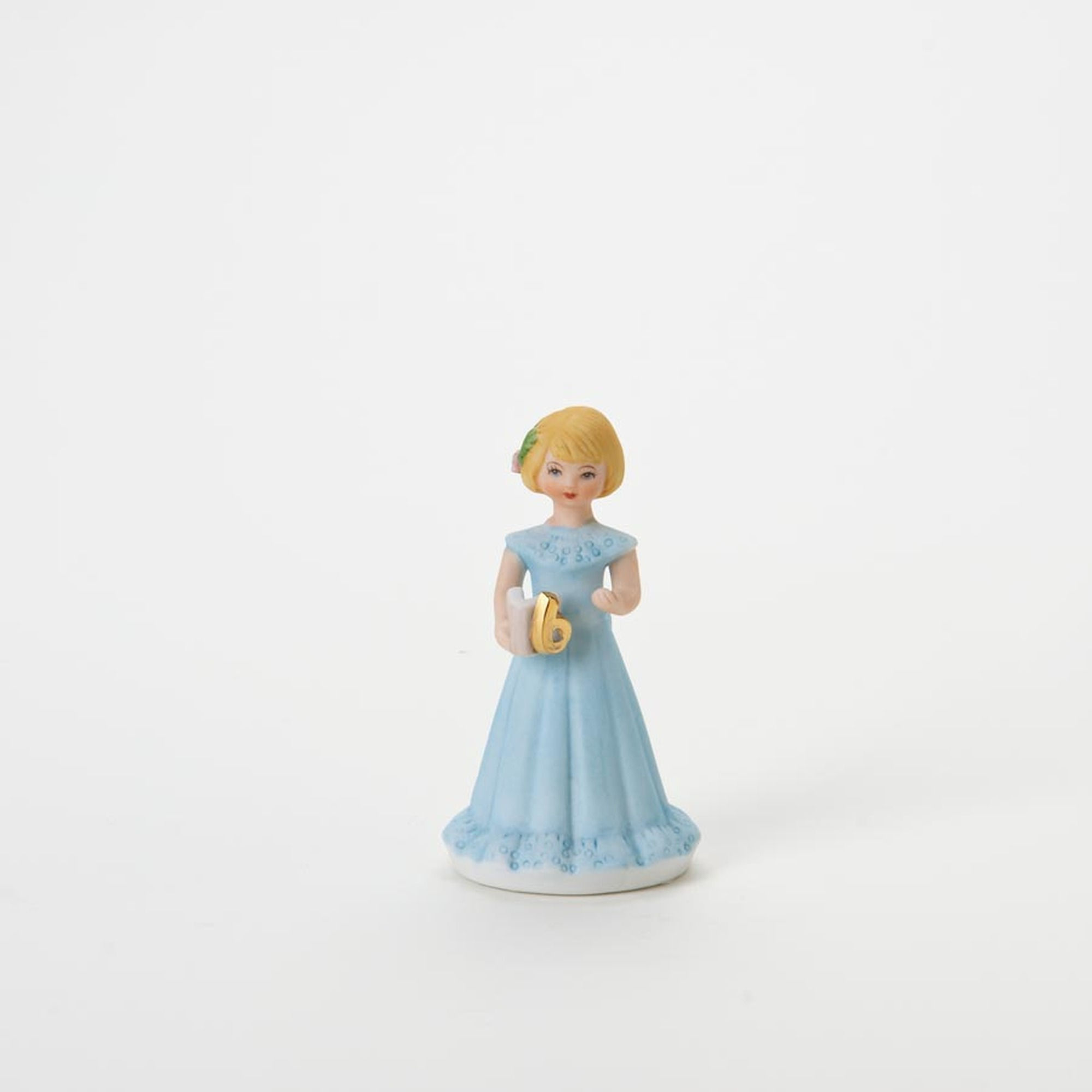 Blonde Age 6 Grow Up Girls figurine front view