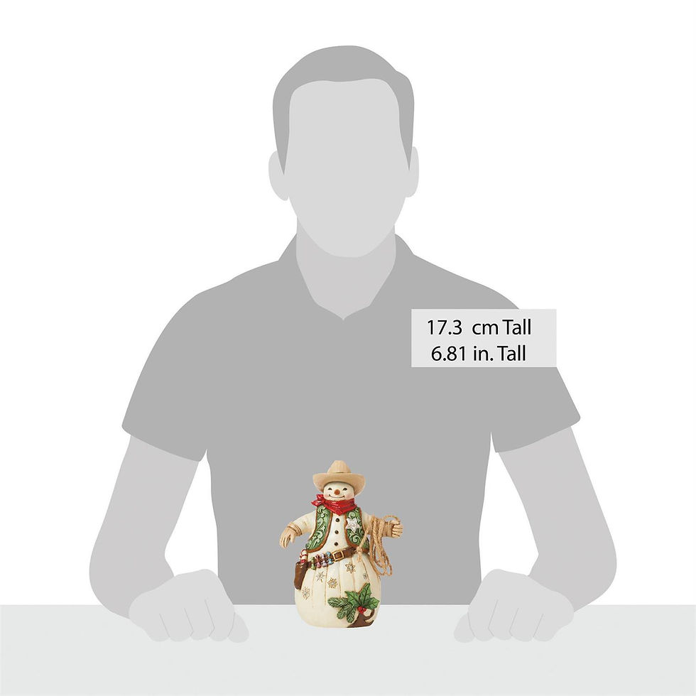 Thumbnail: cowboy snowman figurine scale image