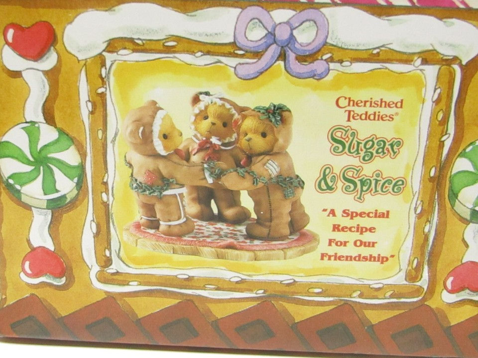 Thumbnail: Cherished Teddies Missy, Cookie, Riley Special Recipe For Our Friendship front view