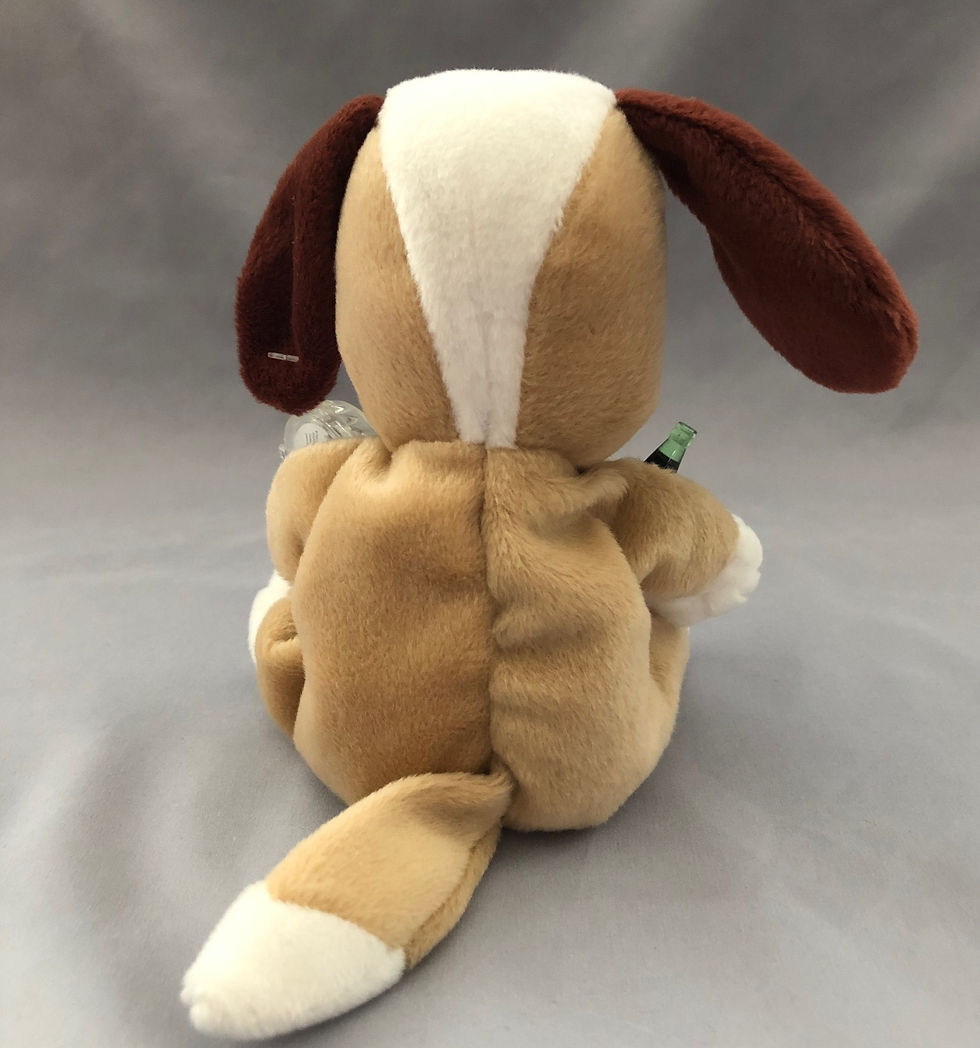 Thumbnail: St Bernard plush dog back view