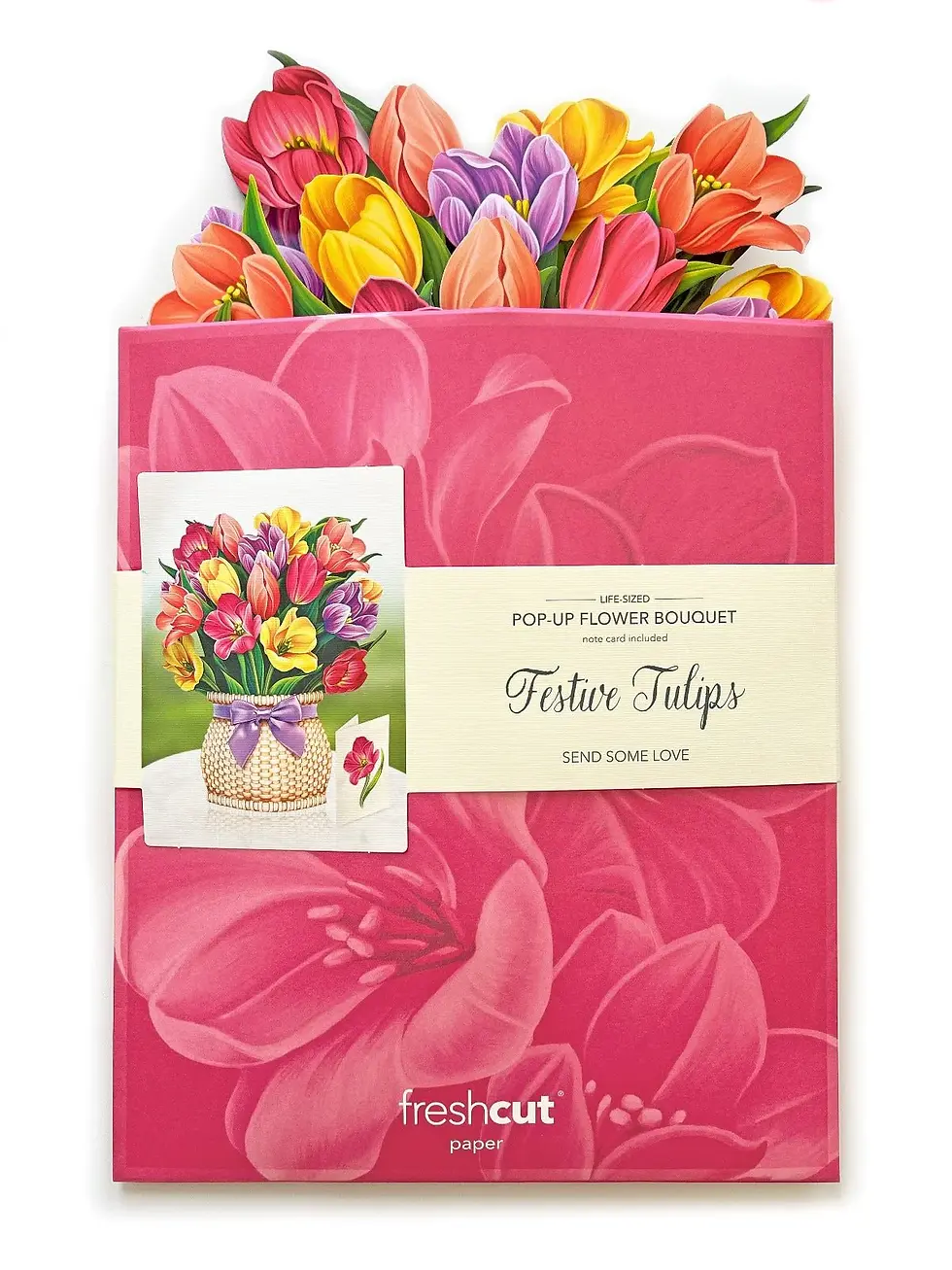 Thumbnail: FreshCut paper Festive Tulips Bouquet package image