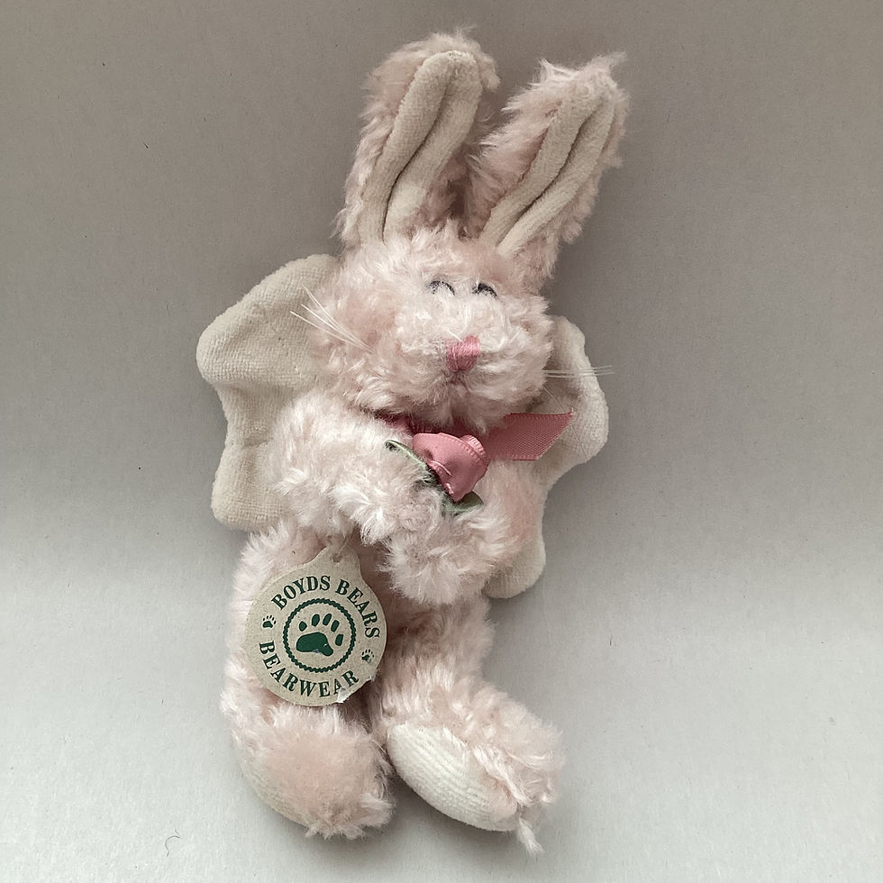 Boyds Bears & Friends Plush - Pink Bunny Rabbit Orn 7766