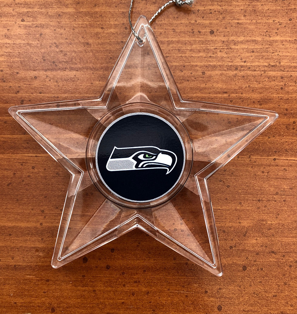 Thumbnail: Boelter Topperscot Acrylic Star Ornament front view