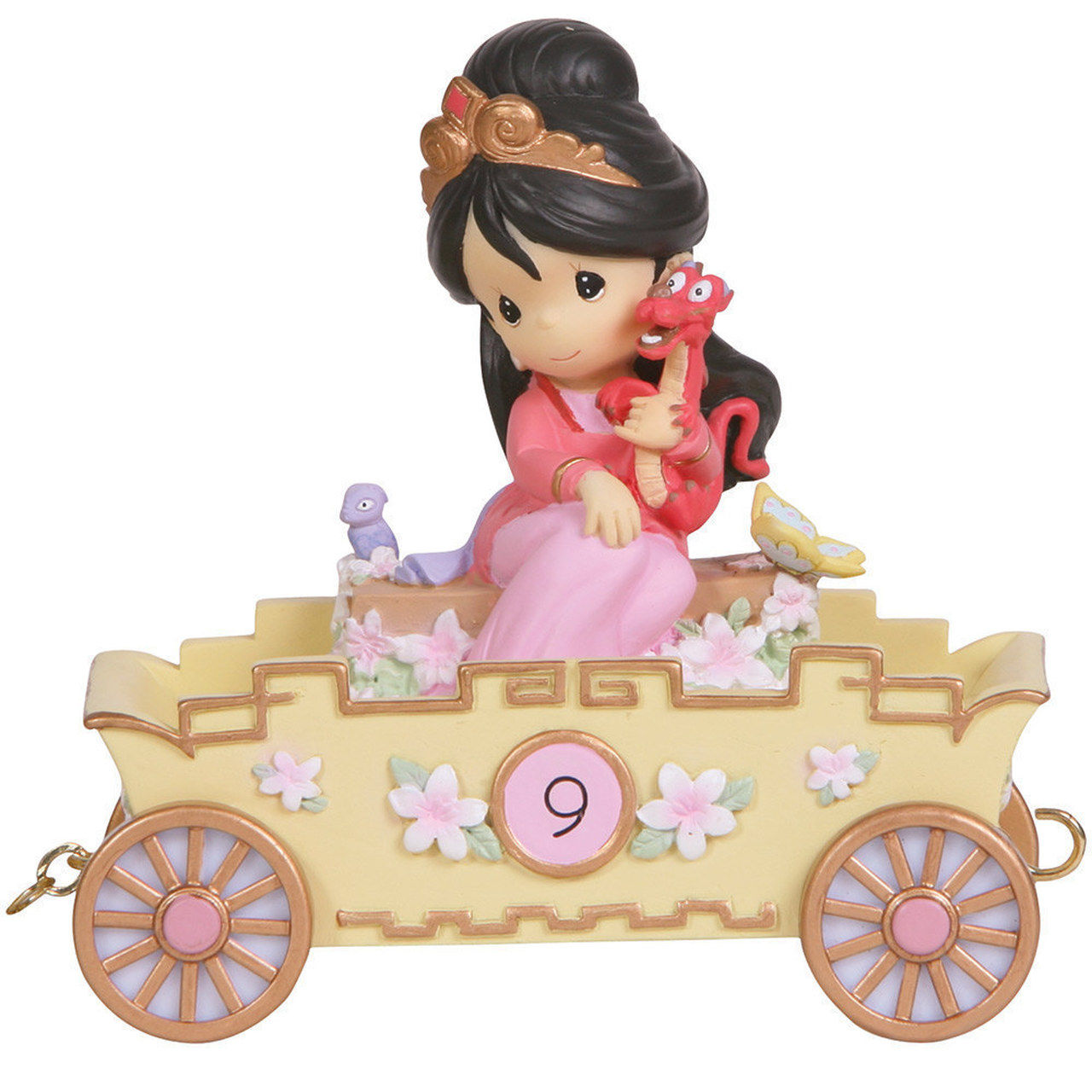 disney birthday parade Nine is Divine Mulan Age 9 figurine front view