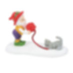 Kitten Tested For Best Mittens department 56 north pole elf with kitting figure front view