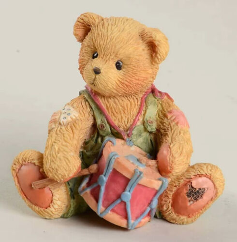 cherished teddies nativity drummer boy figurine front view