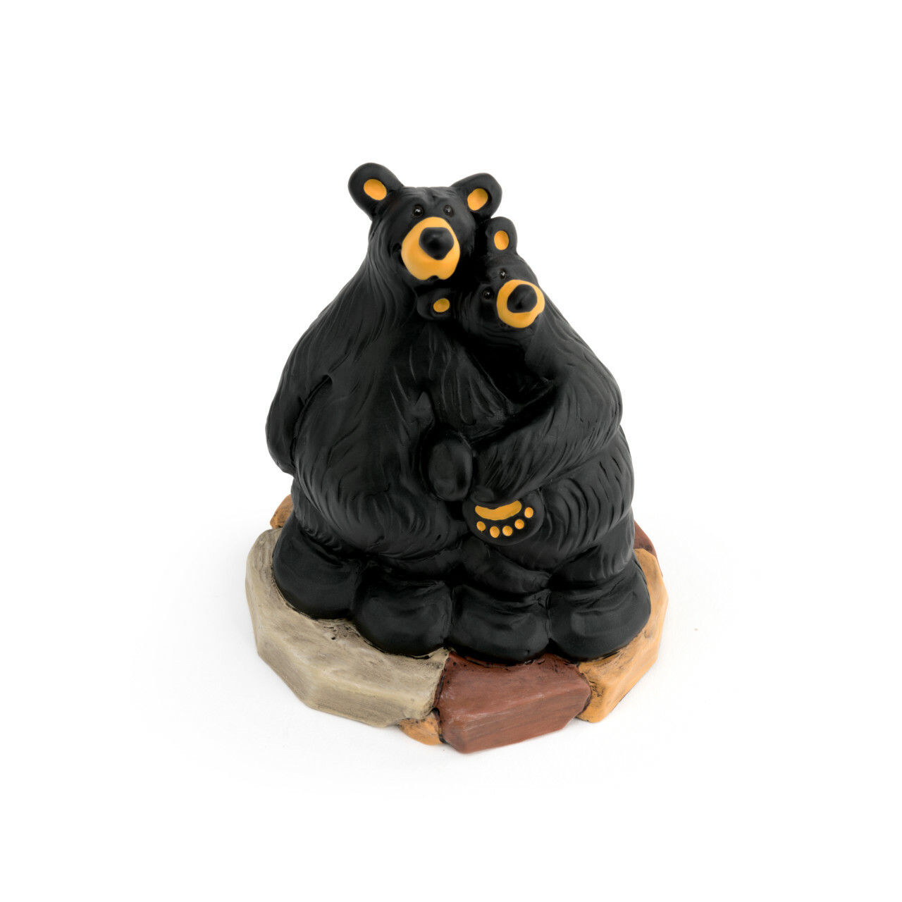 Love You Beary Much figurine of black bear couple front view