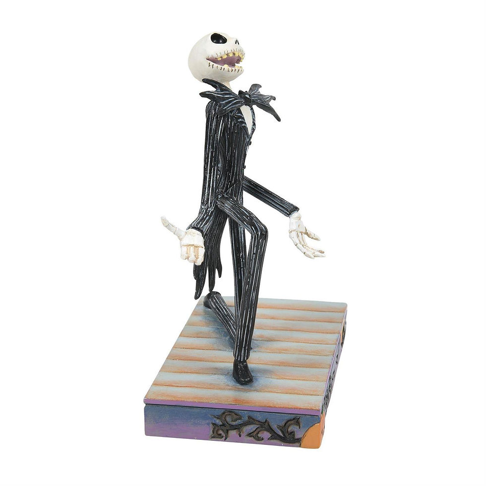 jim shore disney Jack Personality Pose figurine side view