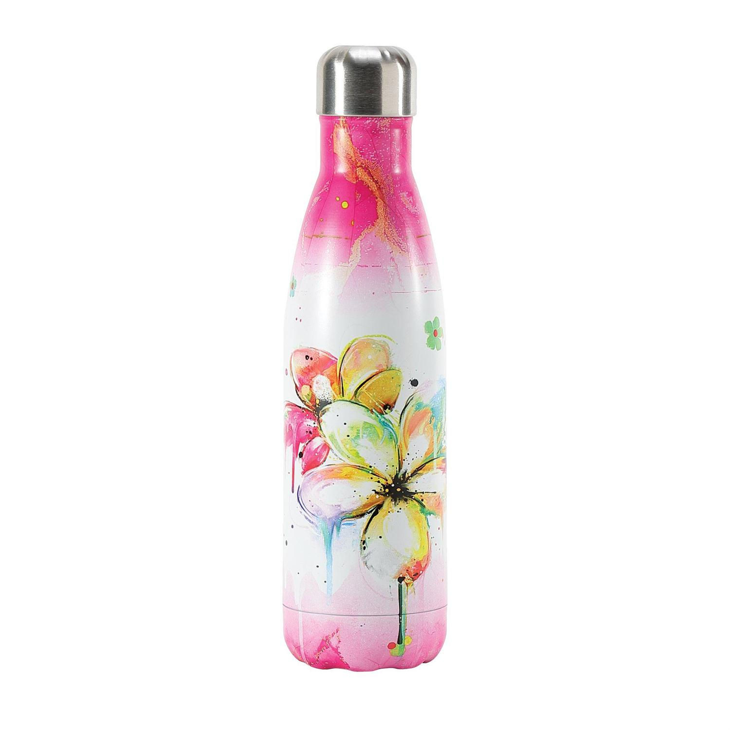 Flowers Water Bottle front view
