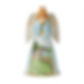 jim shore rainbow bridge angel figurine front view