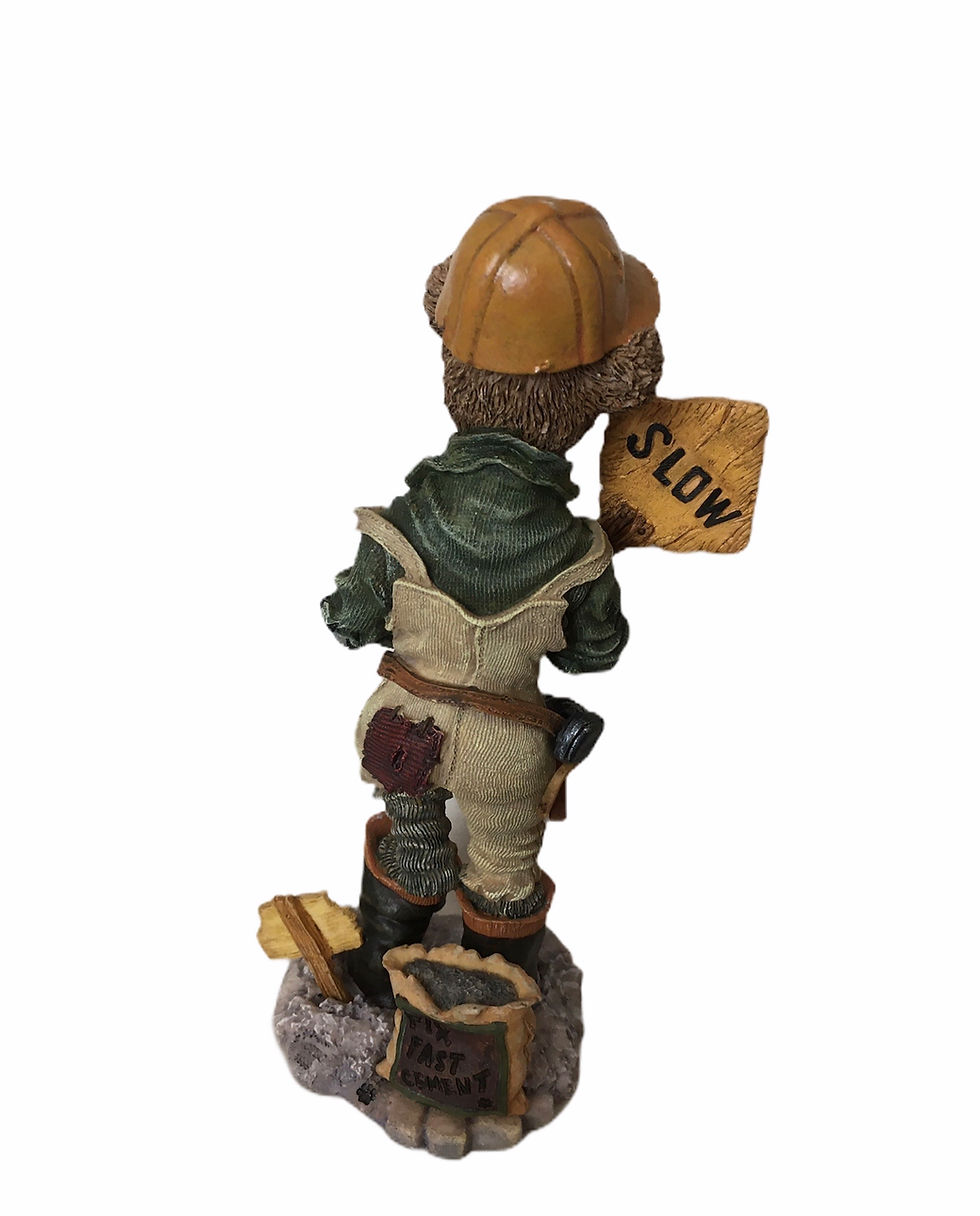 Thumbnail: Figurine of Construction Worker Bear in yellow hardback view