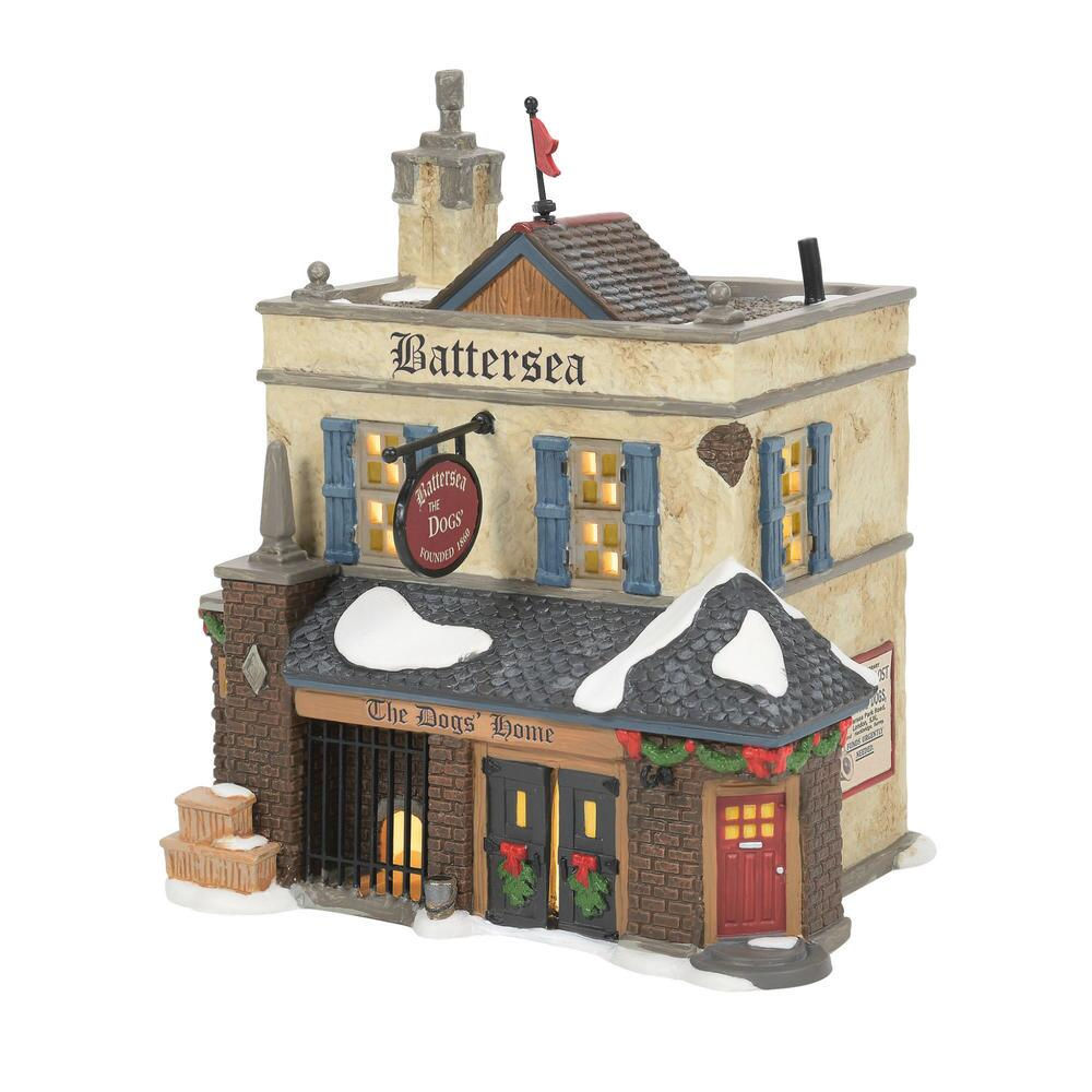 Battersea The Dogs' Home department 56 dickens village lighted building front view