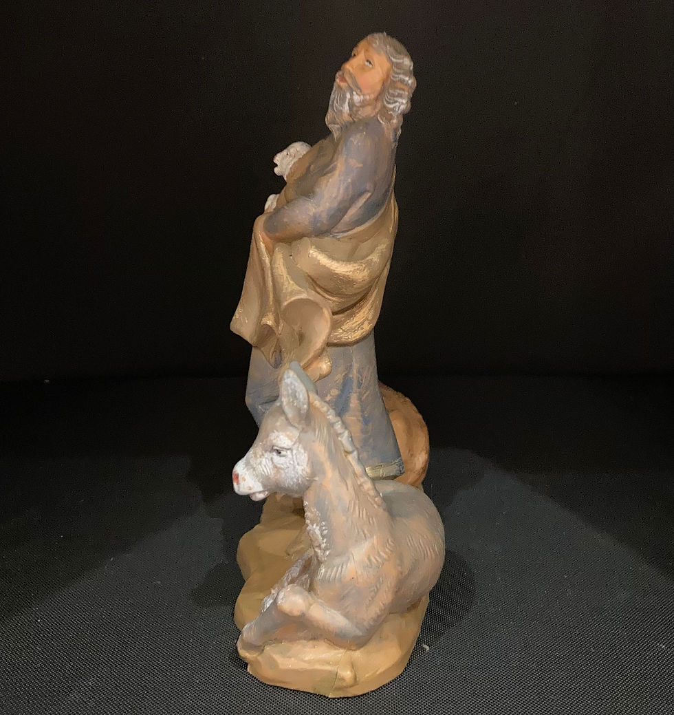 Thumbnail: Man with farm animals figurine side view