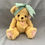 Thumbnail: Tan Plush Bear With Green Bow Plush Cherished Teddie front view