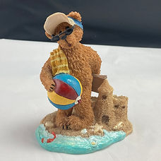 Boyds beach bear figurine front view