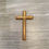 Thumbnail: 6" Wooden Cross With Brass Inlay ..... by Roman Inc