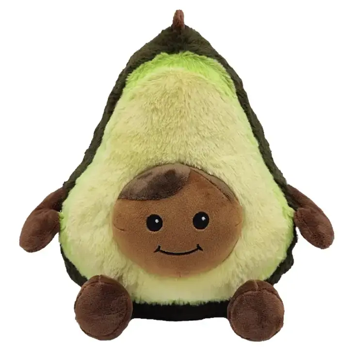 plush Avocado Warmies front view