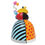 Thumbnail: britto Queen of Hearts figurine rear view