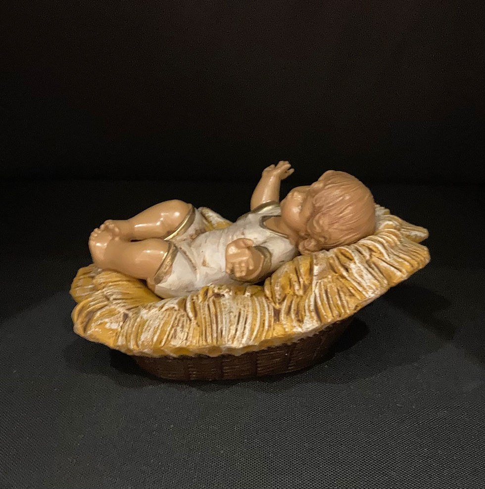 Thumbnail: Baby Jesus Figurine side view