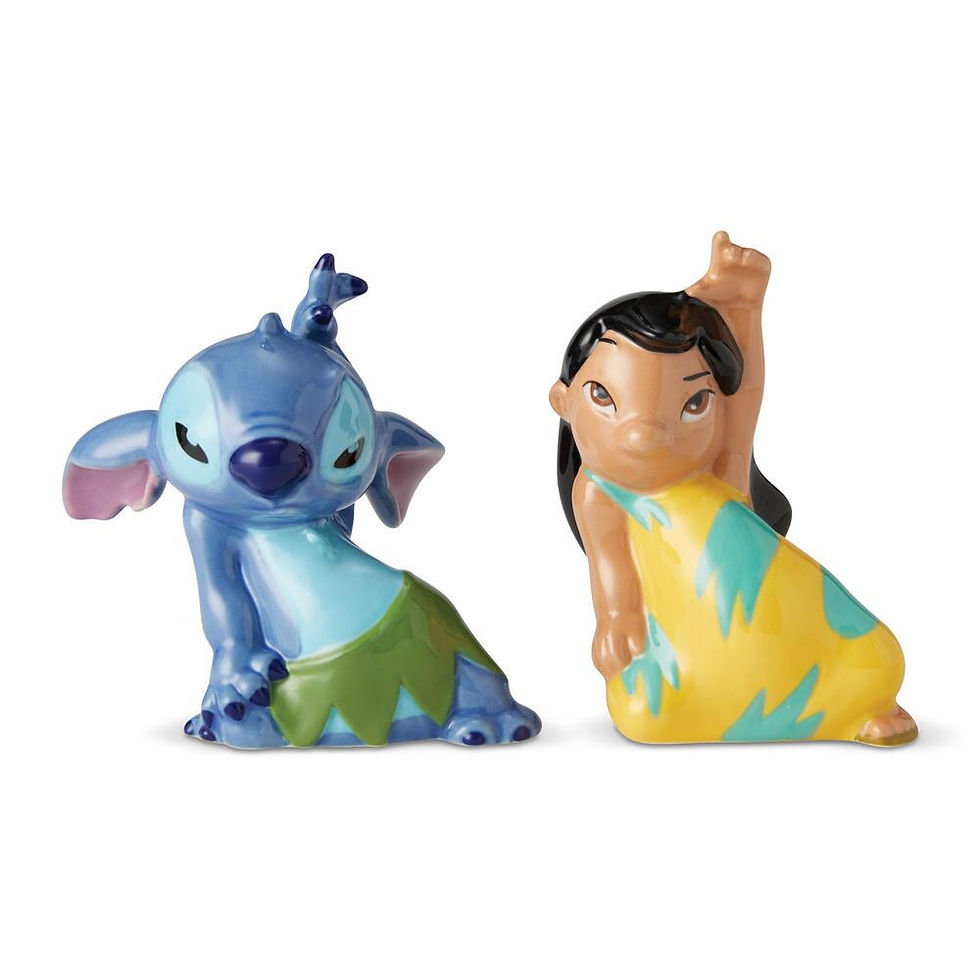 Stitch and Lilo Salt and Pepper Shakers front view