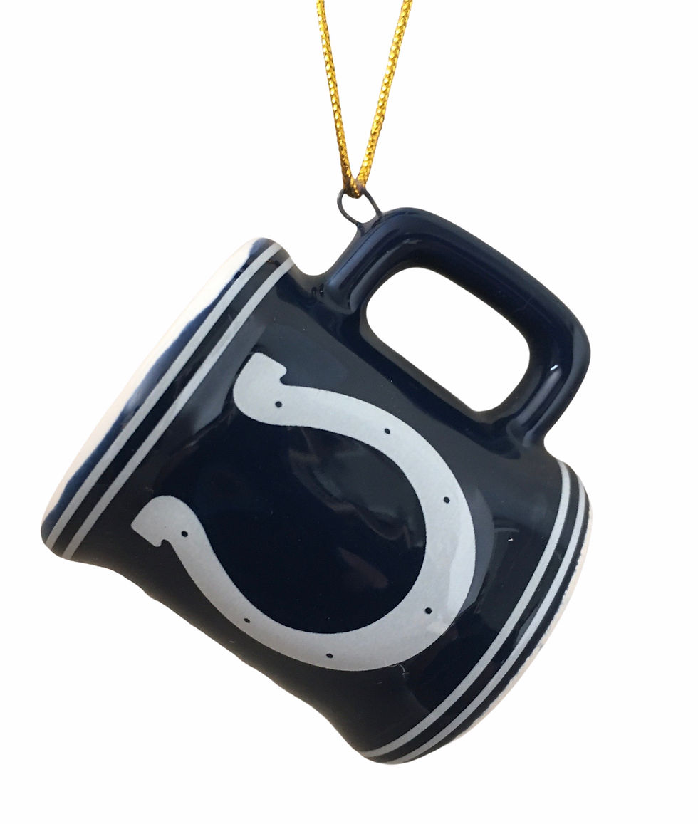 Thumbnail: Indianapolis Colts Mini Mug Ornament front view