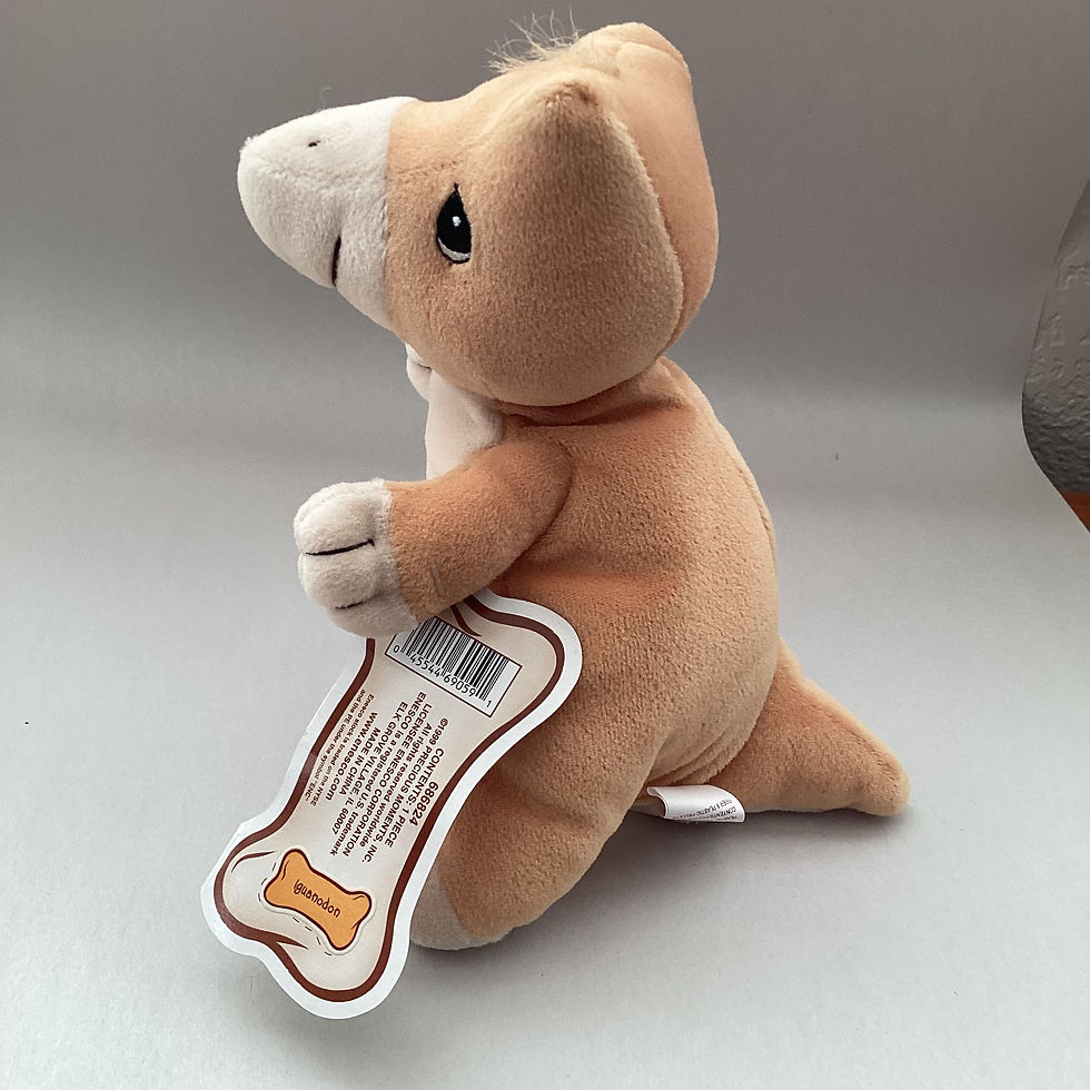 Stitched eyes - NO BUTTONS! Approximately 7" x 4" x 4"