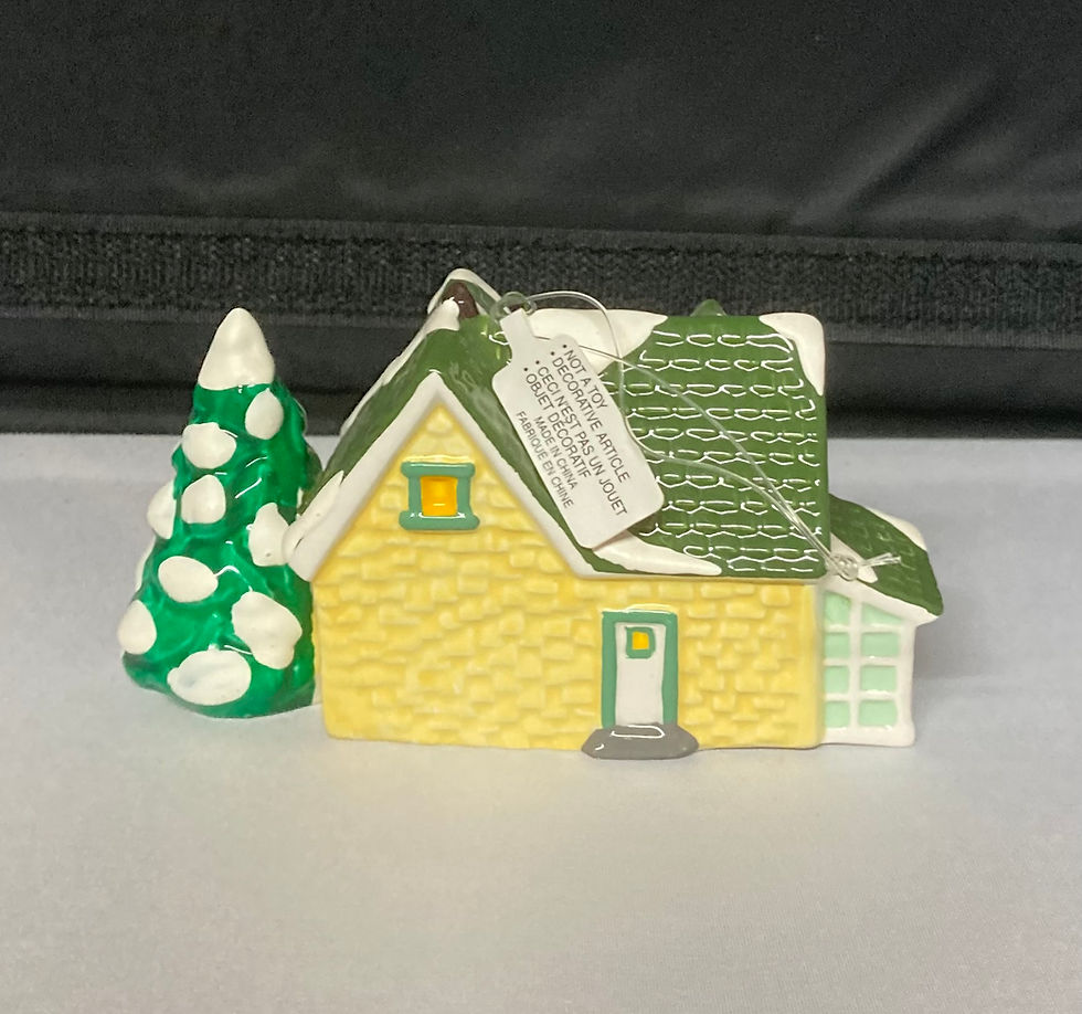Thumbnail: department 56 snow village ornament rear view