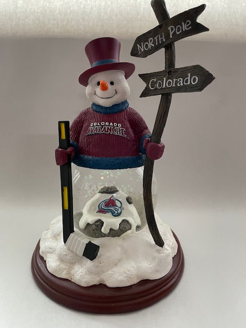 Colorado Avalanche Snowman by The Memory Company front view