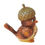 Thumbnail: Bird with Acorn Hat Figurine side view
