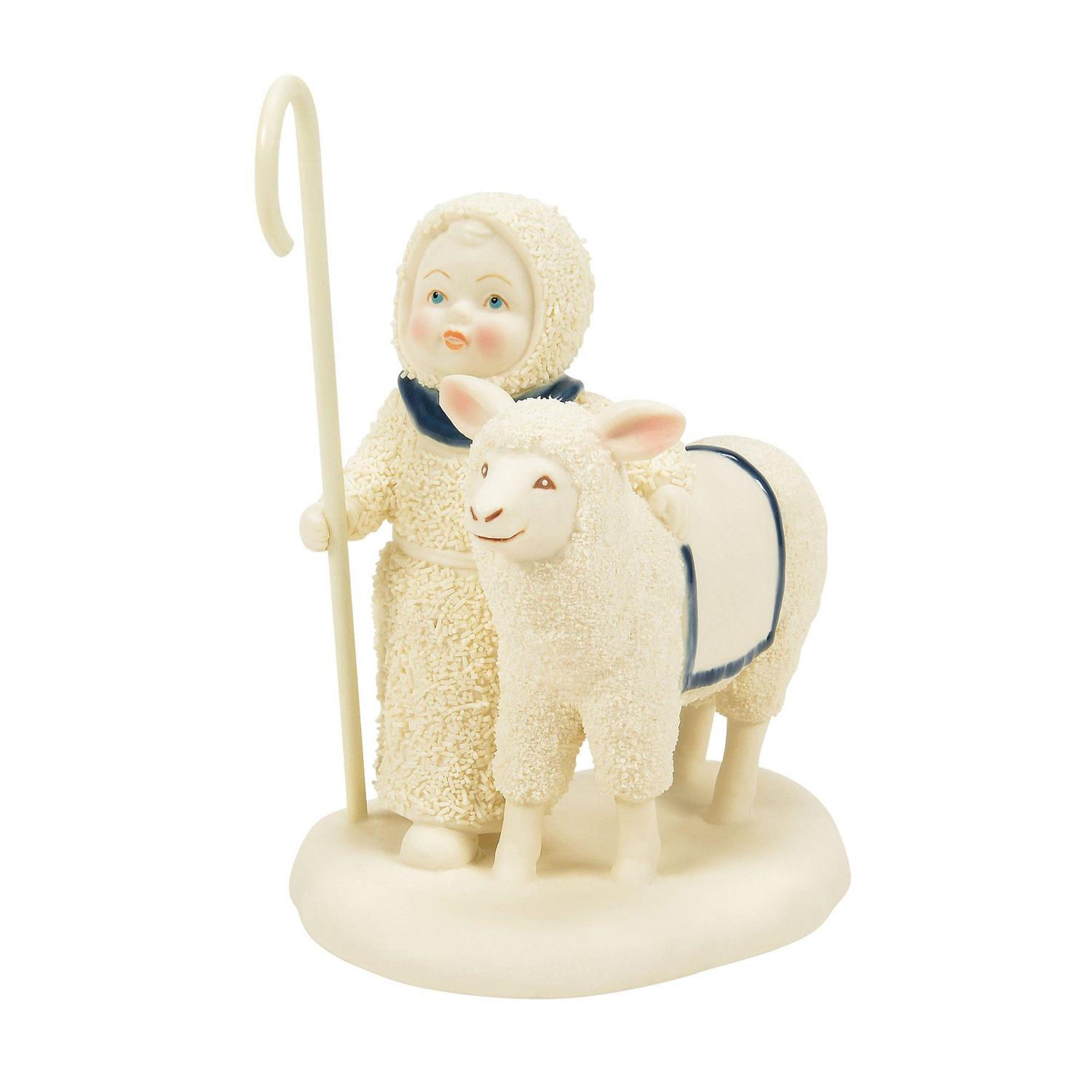snowbabies nativity shepherd figurine front view