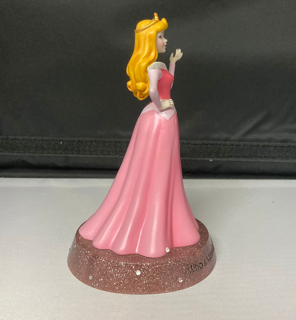 Thumbnail: sleeping beauty figurine side view