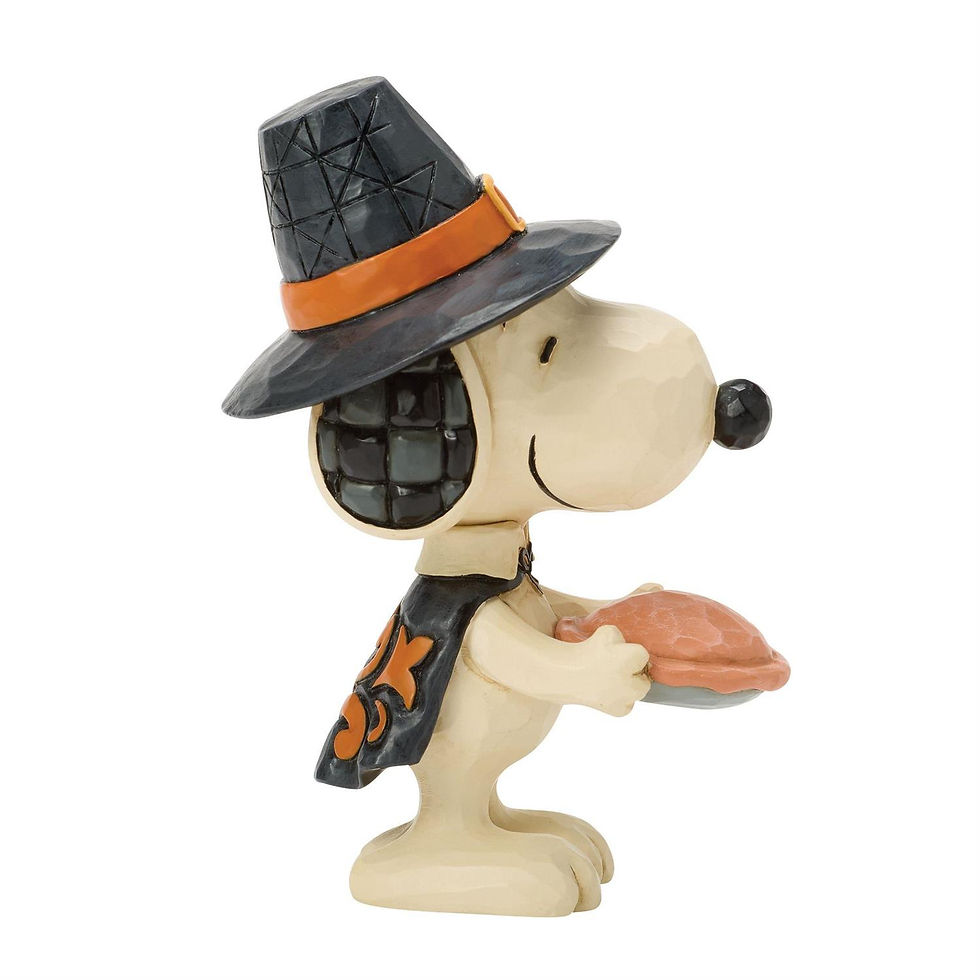 Thumbnail: Thanksgiving Snooping figurine side view