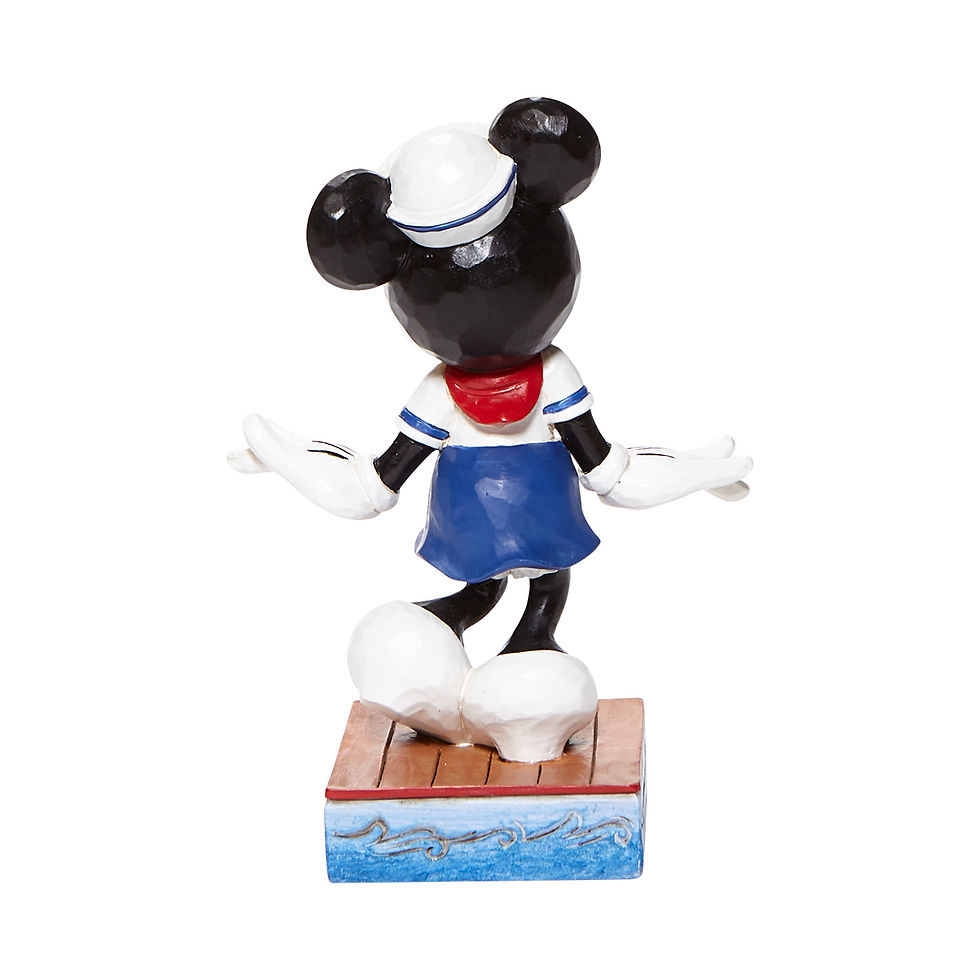 jim shore disney sailor minnie mouse figurine rear view