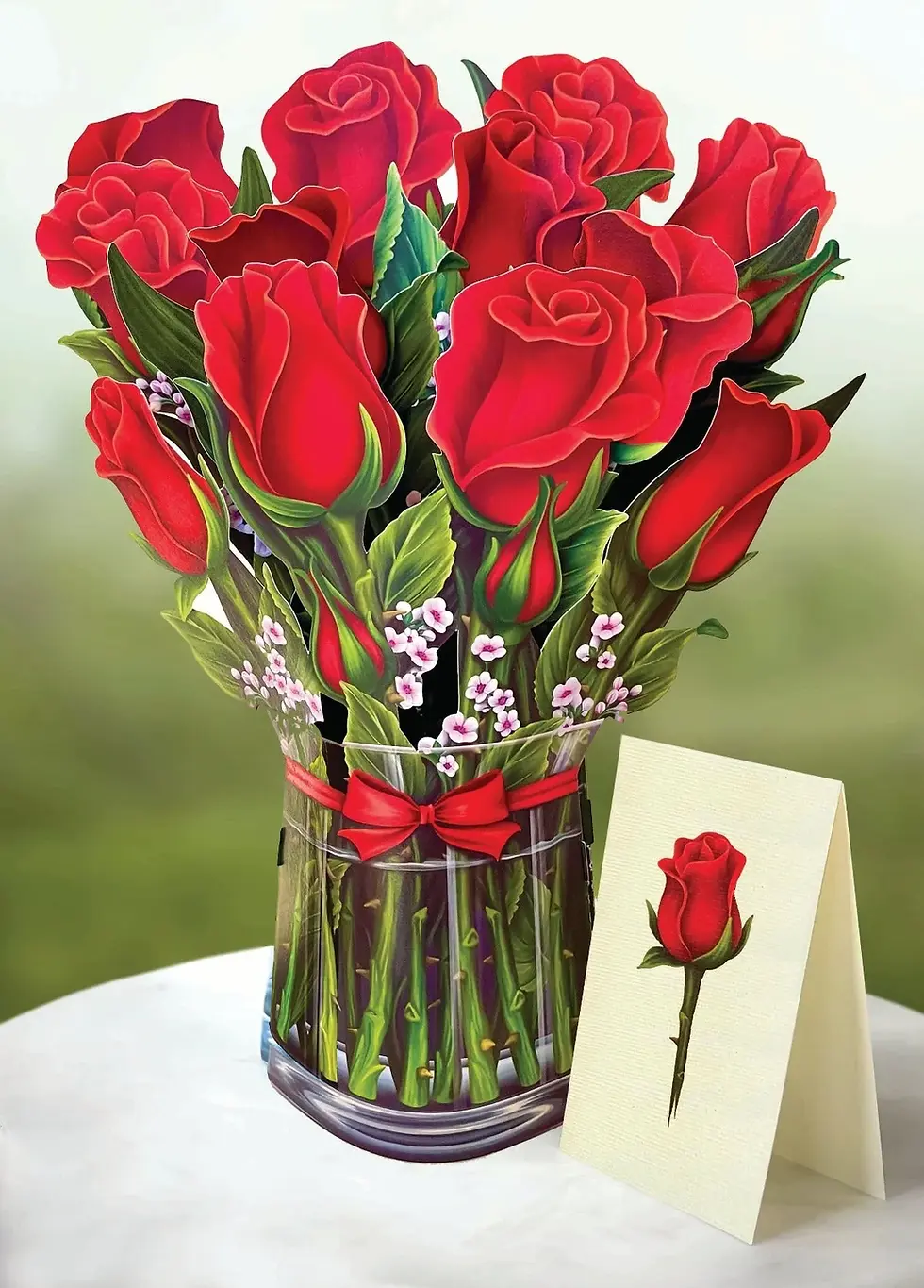 Thumbnail: Red Roses Bouquet front view