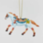 horse ornament rear view