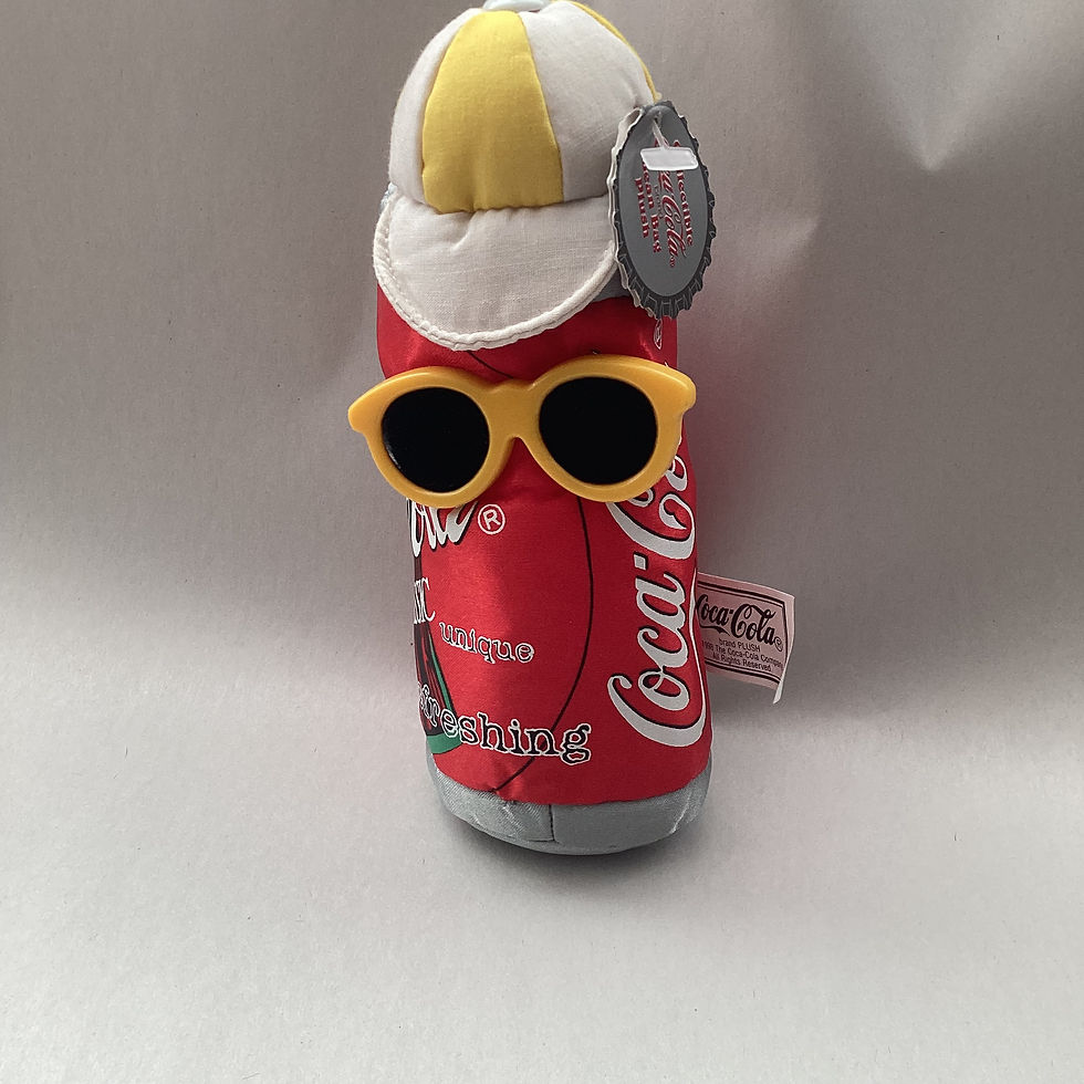 Coca Cola Plush Can of Coca Cola  representing Sports