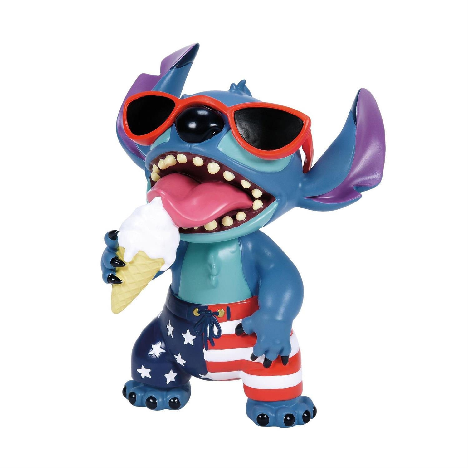 Patriotic Stitch figurine front view