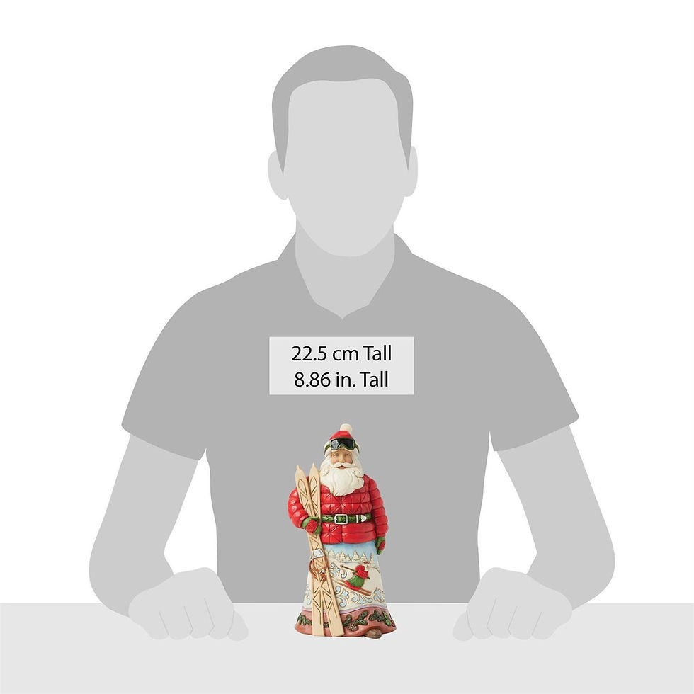 Thumbnail: skiing santa figurine scale image
