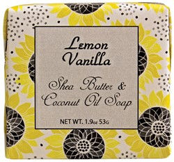 bar of lemon vanilla soap