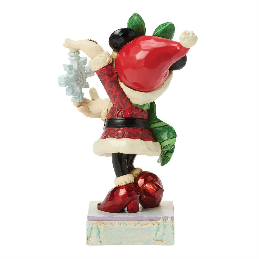 Thumbnail: Minnie Mouse with snowflake figurine side view