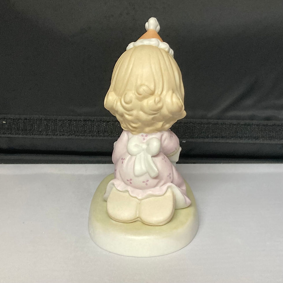Thumbnail: Precious Moments birthday girl figurine side view