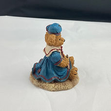 boyds bears figurine with an anchor side view