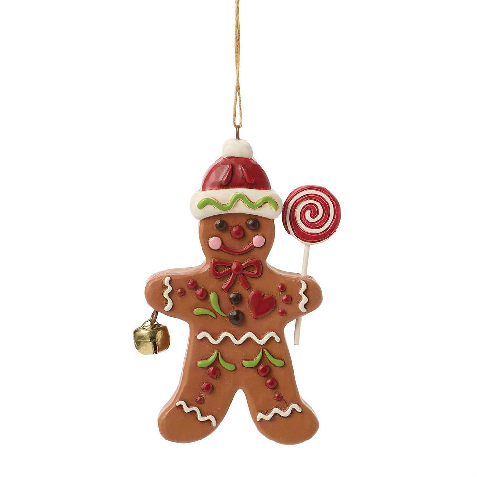 Gingerbread Man Ornament front view