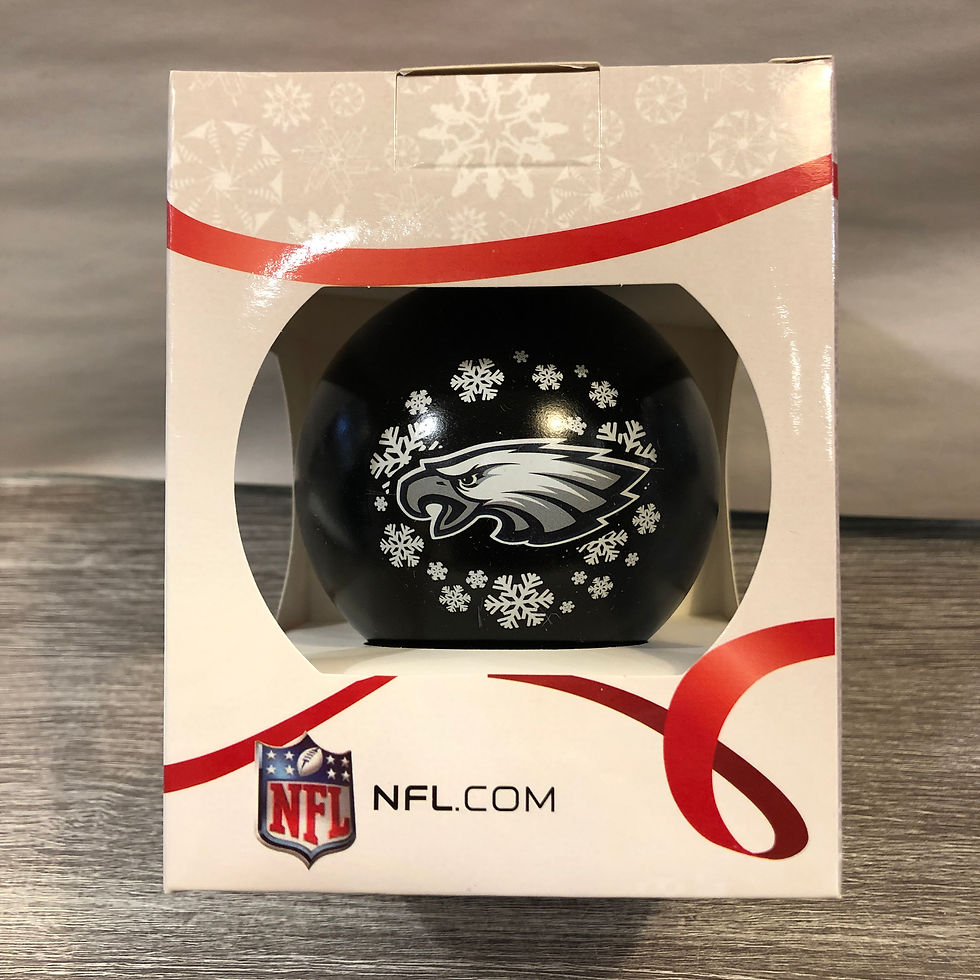 Philadelphia Eagles Shatter-Proof Ball Ornament package front view