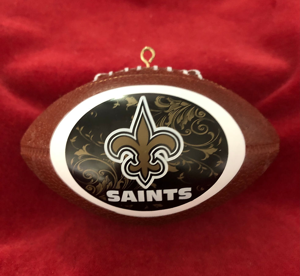 Thumbnail: NFL Football Boelter Topperscot Replica Football Ornament front view