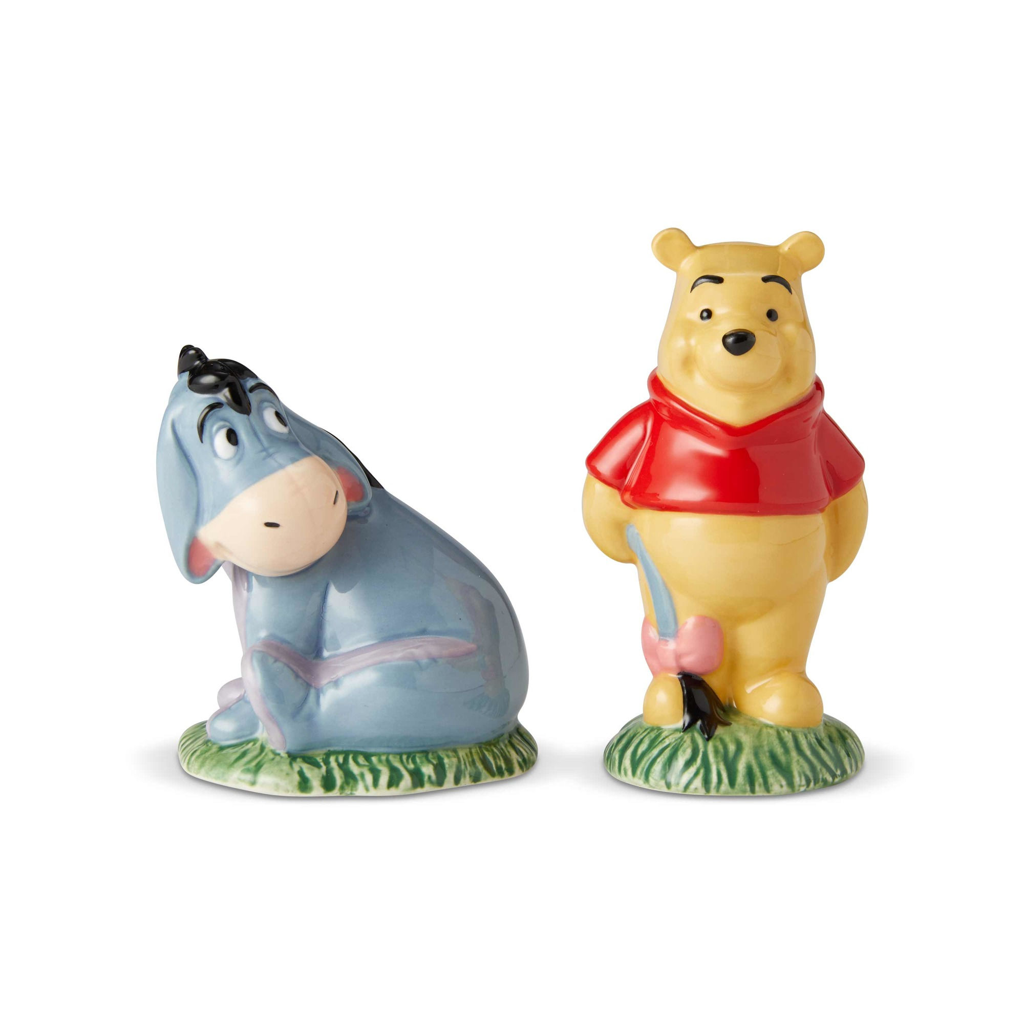 front view of Eeyore and Winne the Pooh Salt and Pepper Shakers